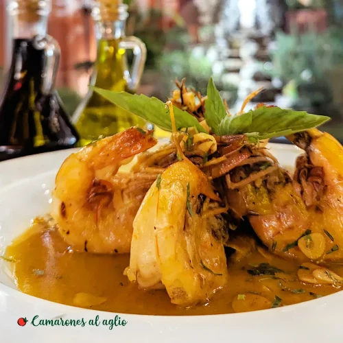 Camarones estilo italiano