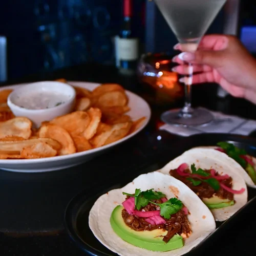 Comida gourmet restaurant mortons