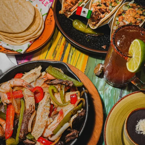 fajitas con tacos platillos mexicanos