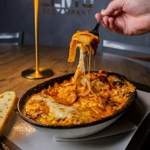 lasagña con ragú de picaña