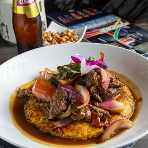 Platillo peruano pulpo a las brasas en el sr ceviche north miami beach